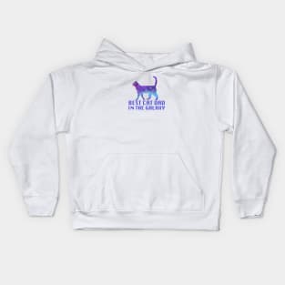 Best Cat Dad In The Galaxy Kids Hoodie